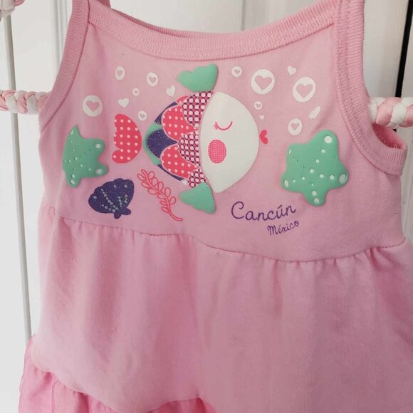 Pink Dress Cancun Mexico size 1-2T - Picture 4 of 4